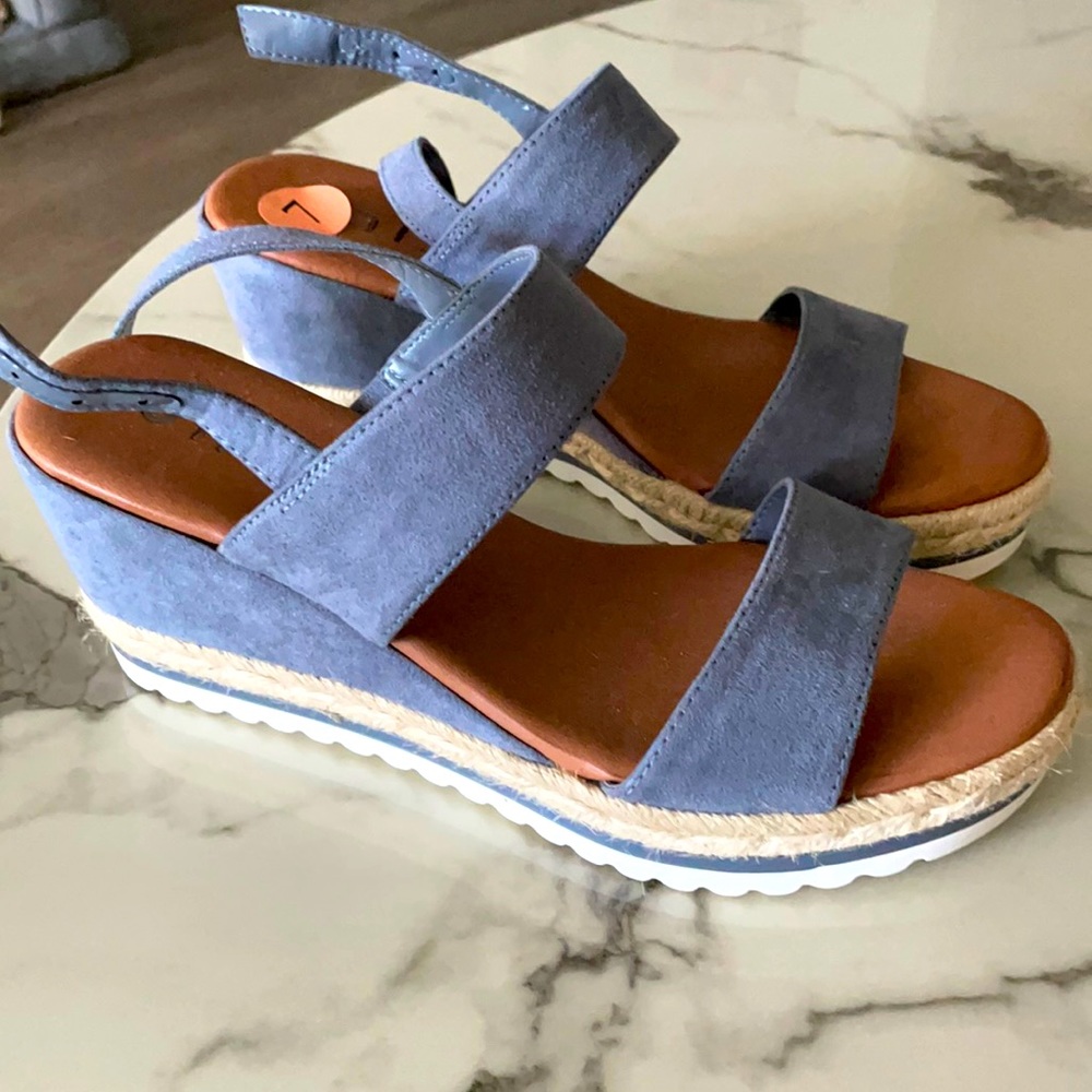 Blue Wedges for Summer